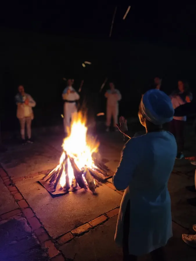 Fogata en un Ritual de Fin de Año anterior