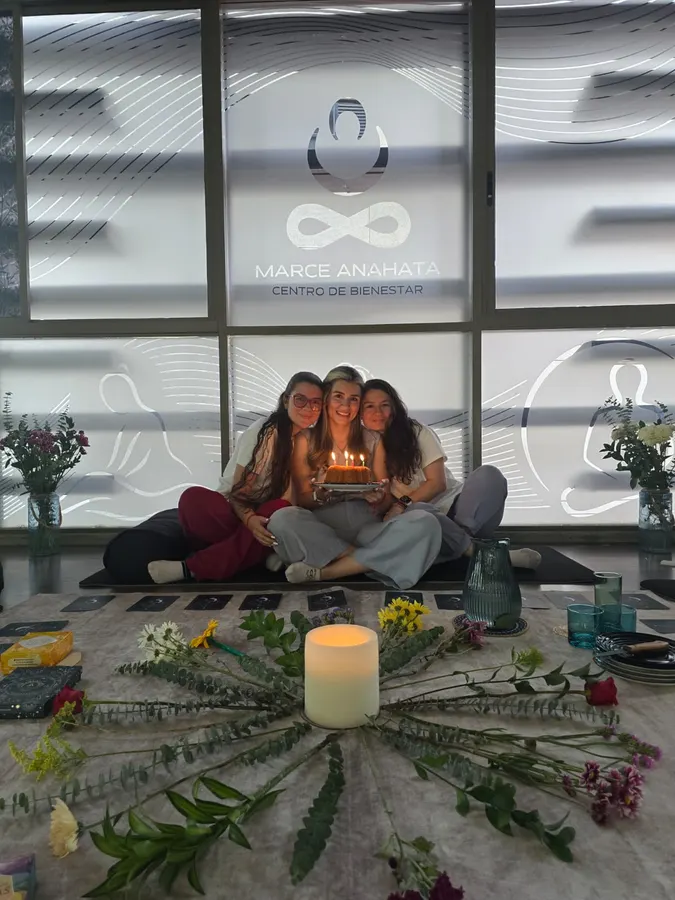 Birthday celebration at Marce Anahata wellness center in Envigado